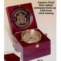 Hand Rubbed Mahogany Captain's Clock